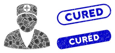 Dikdörtgen Kolaj Sıhhiyesi Tedavi Edilmiş Damgalar