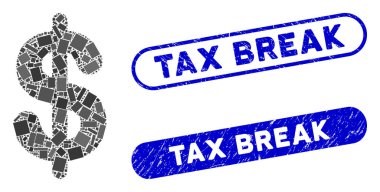 Üzüntü Vergisi Mühürlü Dikdörtgen Mozaik Doları