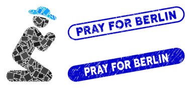 Dikdörtgen Kolaj Centilmenleri Berlin pulları için sıkıntı duasıyla dua edin