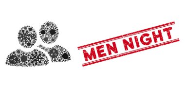 Mikrop Kolajı Erkek Simgesi ve Grunge Erkek Gece Mührü