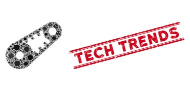 Ateş Kolajı Shifless Aktarım Simgesi ve Grunge Teknoloji Eğilimleri Çizgileri ile Kapalı