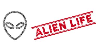 Virüs Mozaik Uzaylı Simgesi ve Uzaylı Yaşam Mührü