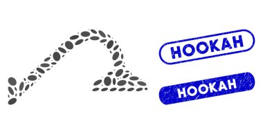 Oval Mosaic Tap Mixer with Distress Hookah Stamps