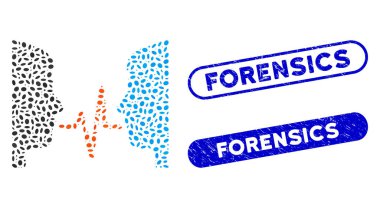 Elliptic Mosaic Dialog Signal with Distress Forensics Watermarks
