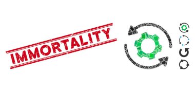 Sonsuz Dönme Mozaiği ve Grunge Ölümsüzlük Damgası