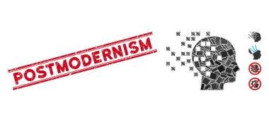 Dijital Zihin Mozaiği ve Postmodernizm Çizgileri ile Tehlike Damgası