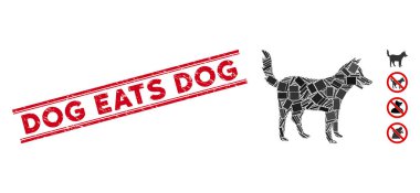 Mozaik Köpek ve Homurdanan Köpek Çizgili Fok Yedi
