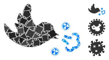 Işık lekeli Parlak Kablo Çerçeveli Kuş Enfeksiyonu