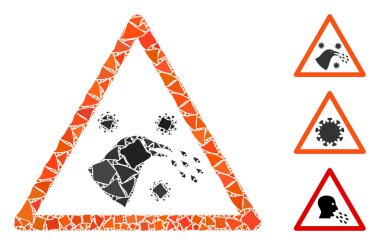 Parlak Ağlı Kafatası Kuş Enfeksiyonu Uyarı Flash Noktaları