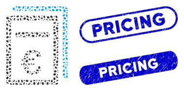 Kriz Fiyatlandırması Filigranlı Elips Mozaik Avro Fiyatlandırma Belgeleri