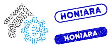 Oval Kolaj Euro İnşaat Ödeme Teçhizatı Dokulu Honiara Filigranı