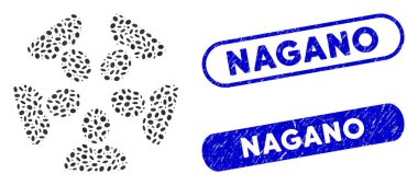 Dokulu Nagano filigranlı Elips Kolajı Ekibi