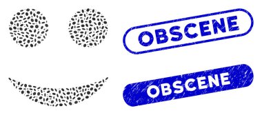 Sıkıntılı Müstehcen Mühcen Mühürlü Elips Kolajı