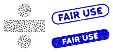 Elips Mozaik Matematik Bölümü İşlemi Çizilmiş Adil Kullanım Mührü