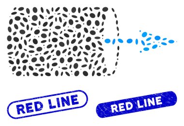 Kırmızı Çizgi Damgalı Oval Mozaik Boru Yönetmeni