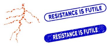 Noktalı Kolaj Yıldırımı ve Tehlike Direnci Gereksiz Damgalar