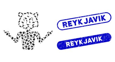 Çizik Reykjavik Damgalı Dot Mozaik Maskeli Balosu