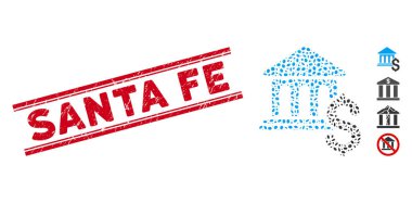 Desenli Santa Fe Hattı Mühür ve Kolaj Müzesi Ödeme Simgesi