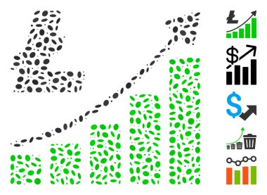 Noktalı Kolaj Litecoin Büyüme Eğilimi