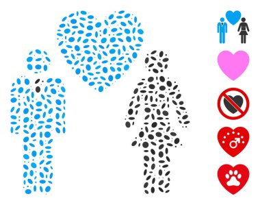 Oval Collage Love Persons