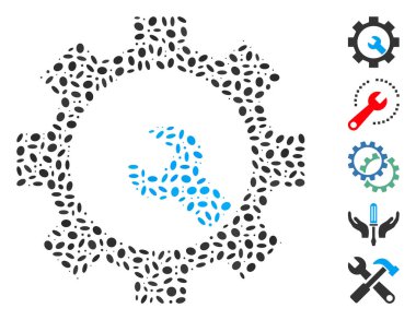 Oval Collage Service Tools