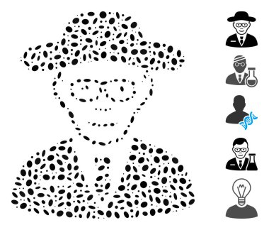 Dot Collage Scientist