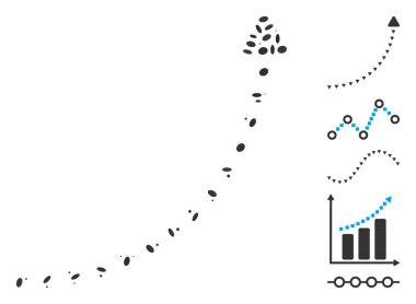 Dotted Collage Dotted Growth Line