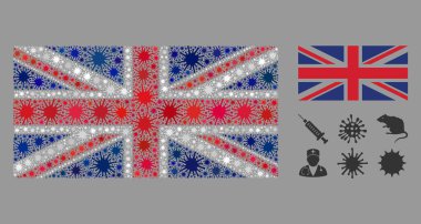 Coronavirus Mosaic United Kingdom Flag
