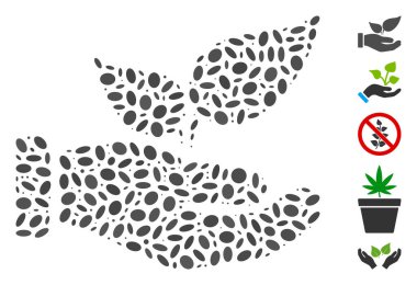 Oval Mozaik Organik İlave El