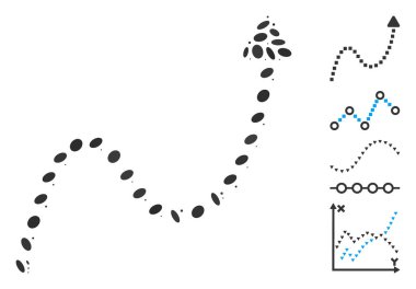 Noktalı Mozaik Eğri Yön