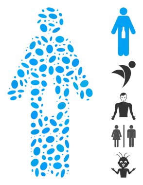 Oval Kolaj WC Adamı