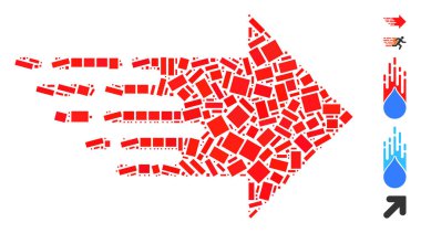 Dotted Collage Express Right Movement