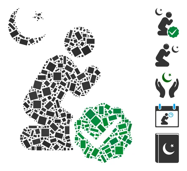 Dotted Mosaic For Muslims — Wektor stockowy