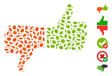 Oval Mosaic Vote Thumbs