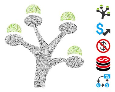 Hatch Collage Money Tree