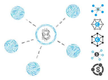 Çizgi Mozaik Bitcoin Ağı