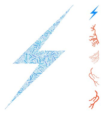 Line Collage Lightning