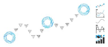 Dash Collage Dotted Chart