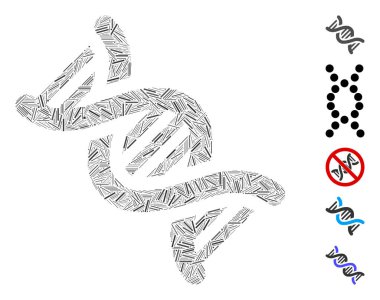 Satır Kolajı DNA Simgesi