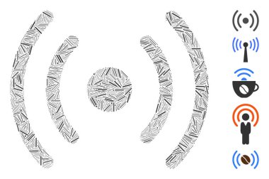 Satır Kolajı Wi-Fi Kaynak Simgesi