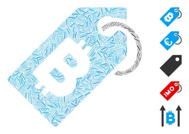 Dash Mosaic Bitcoin Tag Icon