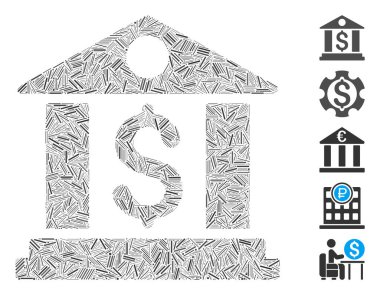 Hatch Mosaic Bank Office Icon