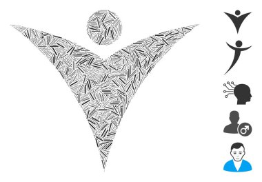 Dash Kolaj Gelecekçi Adam Simgesi