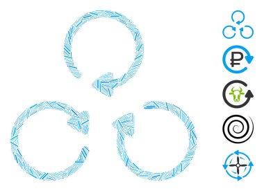 Dash Mozaik Döndürme Simgesi