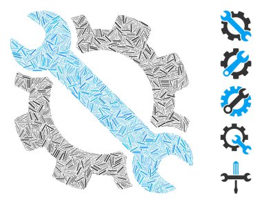 Satır Kolajı Vites ve Anahtarlama Seçenekleri Araçları Simgesi