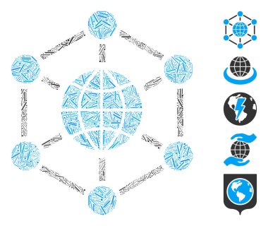 Dash Mozaik Küresel Web Simgesi