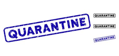 Distress Quarantine Rectangular Stamp Seals