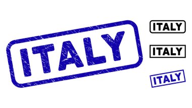 Scratched Italy Rectangular Stamp Seals