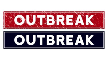 Çizilmiş Salgın Dikdörtgen Mührü