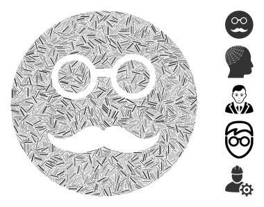 Line Mozaik Emeklilik Sırıtması